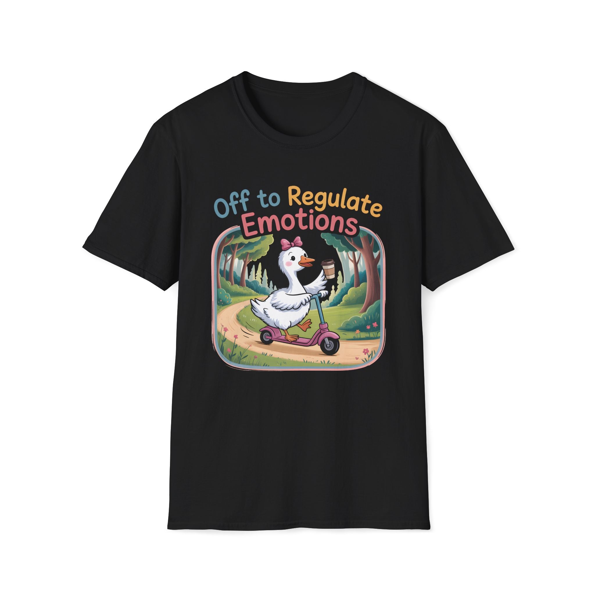 Off to Regulate Emotions Unisex T-Shirt Black Unisex Adult T-shirt animal Globally Fulfilled