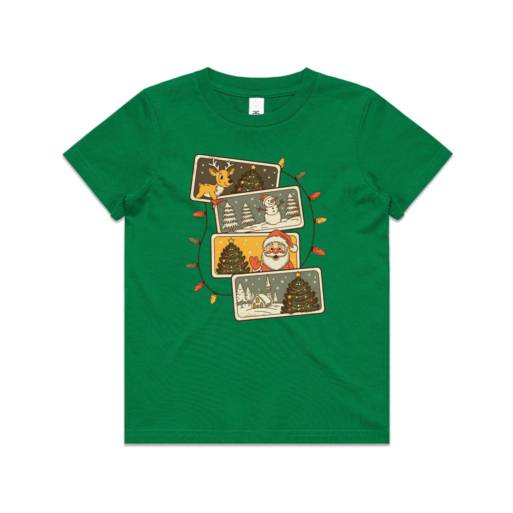 Retro Christmas Cards - Kids Youth T-shirt