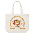 Classic Radio Shoulder Canvas Tote Bag Default Title Large Tote Bag Music Printed In Australia