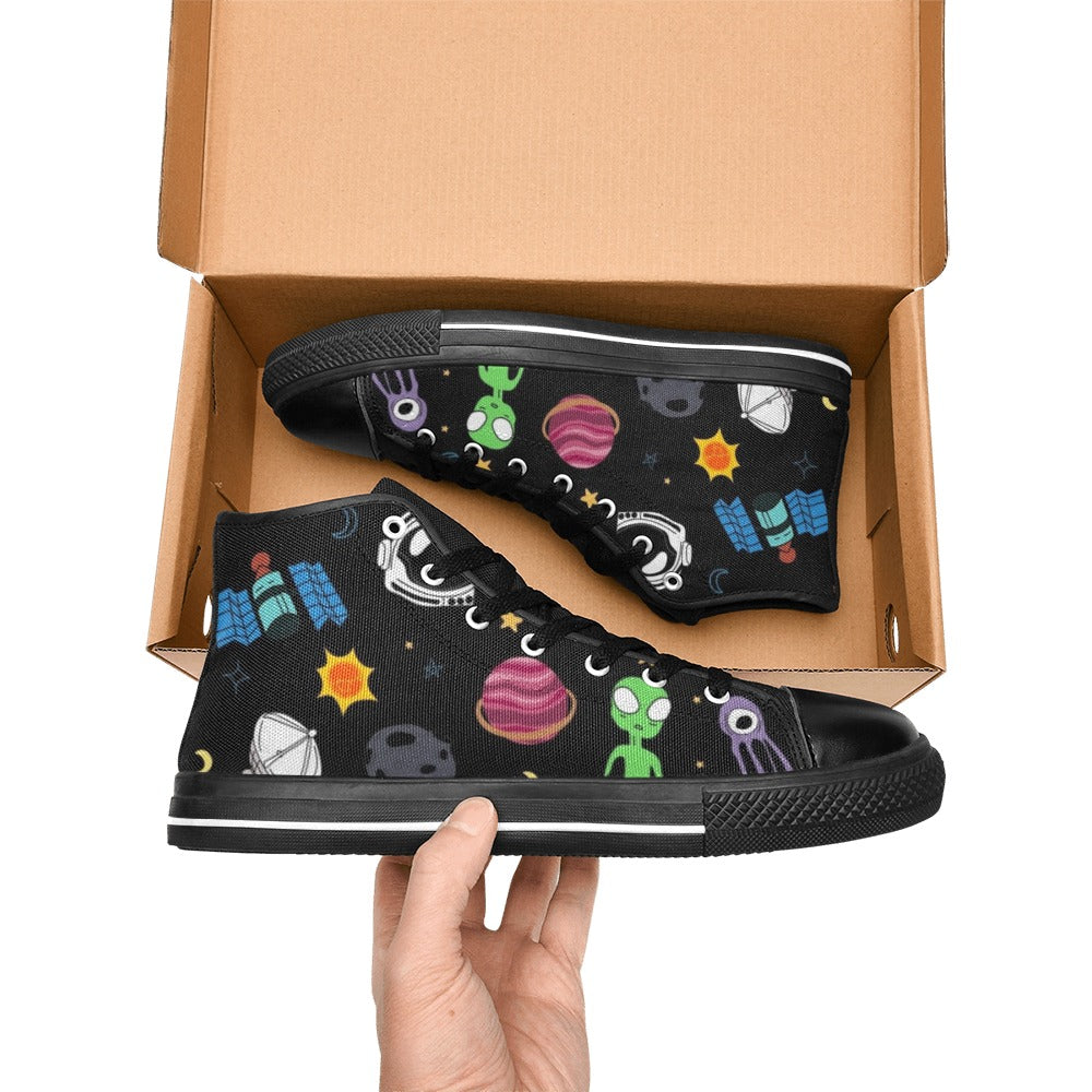 Kids Space - Kids High Top Canvas Shoes