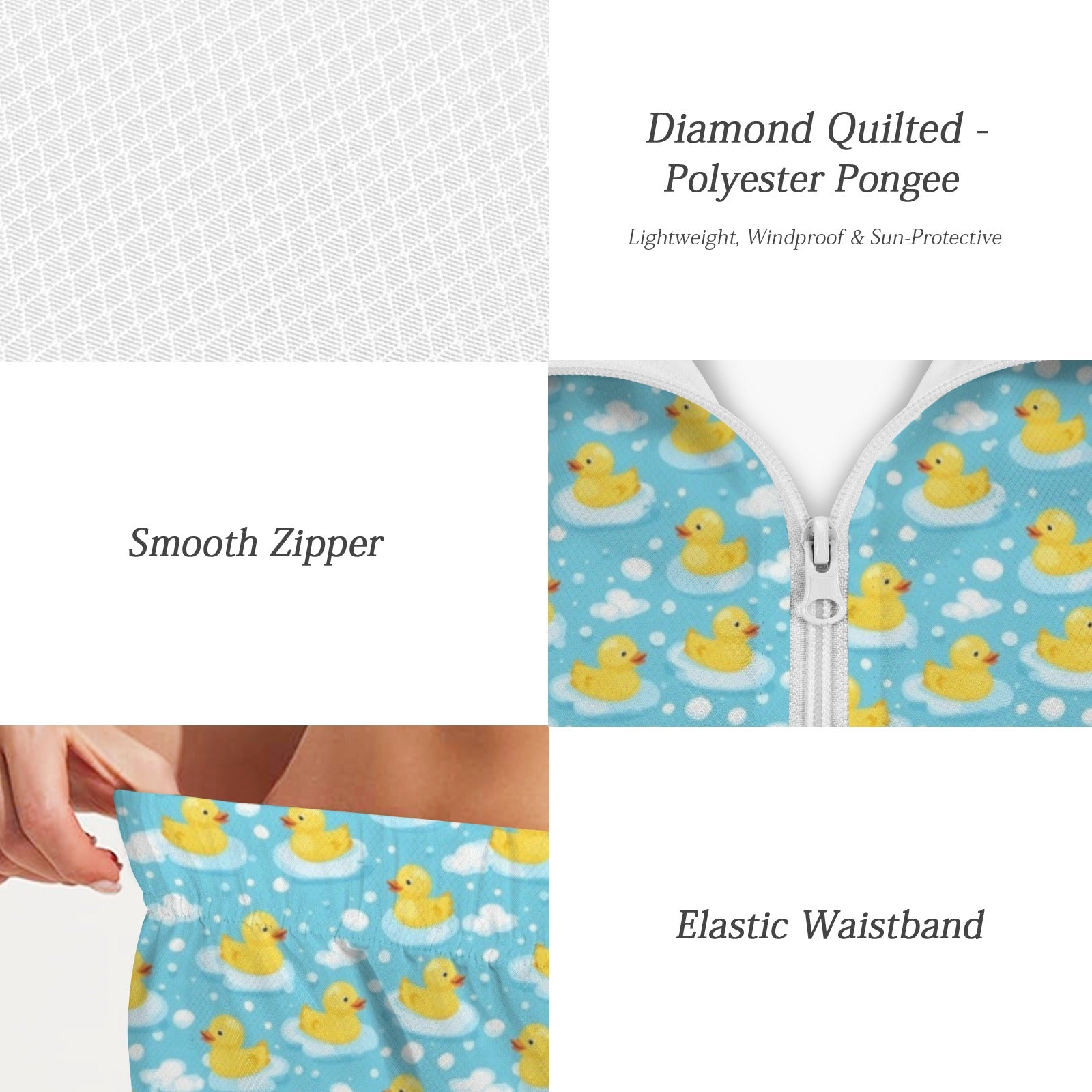 Rubber Ducks Women's Windbreaker Short Set