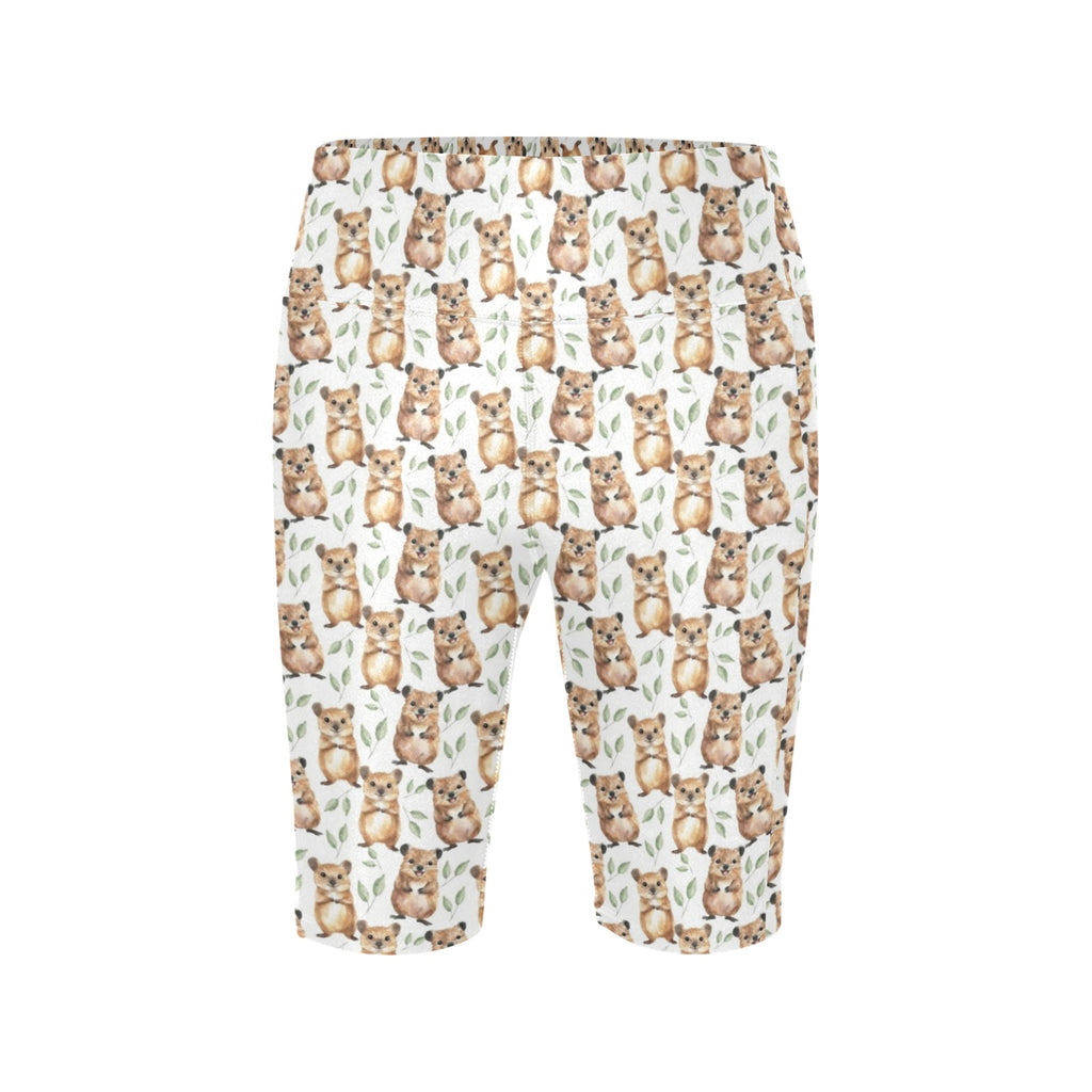 Quokkas Women's Bike Shorts With Side Pockets