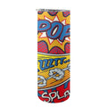 Comic Book 20oz Tall Skinny Tumbler with Lid and Straw