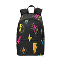 Fun Lightning Fabric Backpack One Size Fabric Backpack comic Printed Offshore