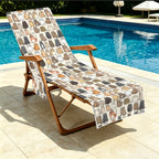 Lots Of Cats Beach Chair Towel Cover with Side Pockets