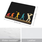 Evolution Of A Saxophone Player Leather Mouse Pad Leather Mouse Pad Music Printed Offshore