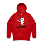 First I Drink The Coffee, Cat - Mens Hoodie Red Mens Hoodie animal Coffee Printed In Australia