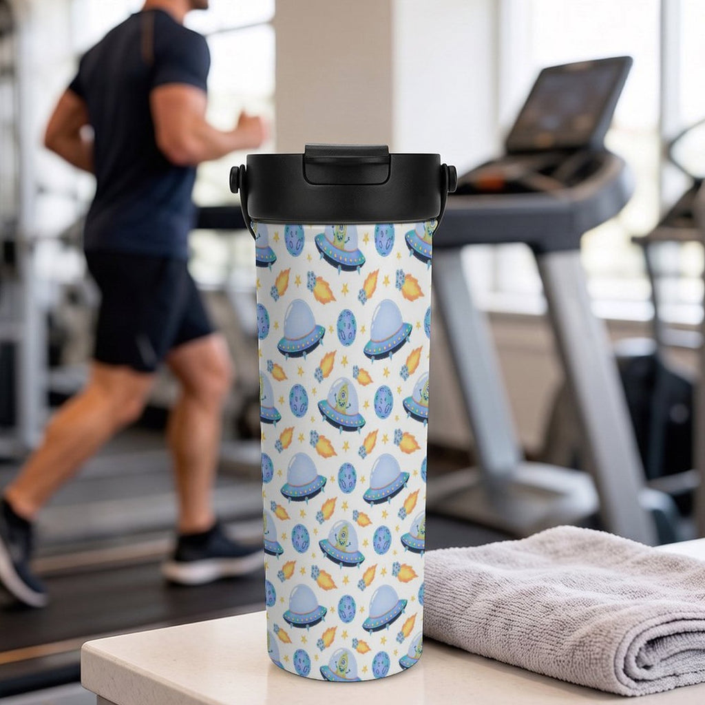 UFO's And Aliens 20oz Tea Tumbler with Carry Handle