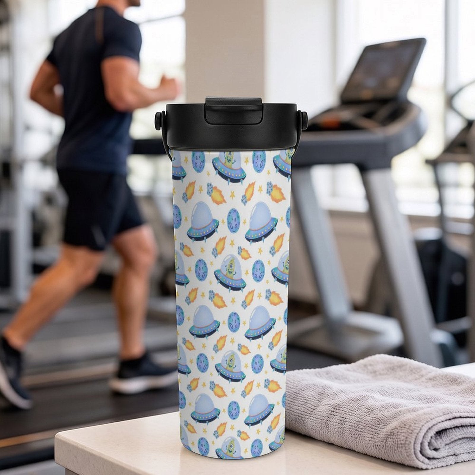 UFO's And Aliens 20oz Tea Tumbler with Carry Handle