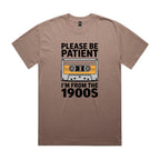 Please Be Patient, I'm From The 1900's AS Colour Heavy Faded Tee Unisex Faded mushroom Heavy Faded T-shirt Music Printed In Australia