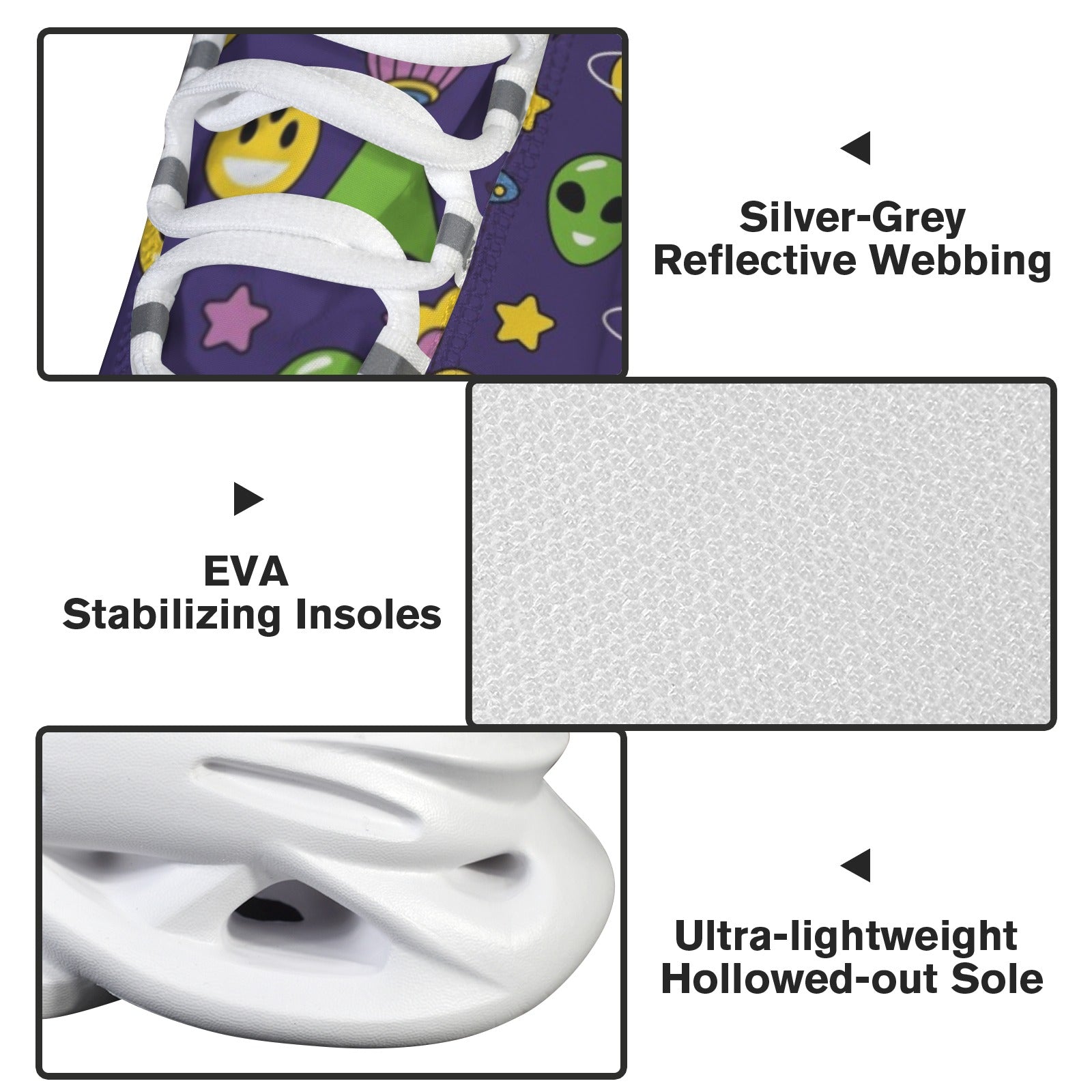 Groovy Alien And UFO Women's Twisted Sole Sneakers