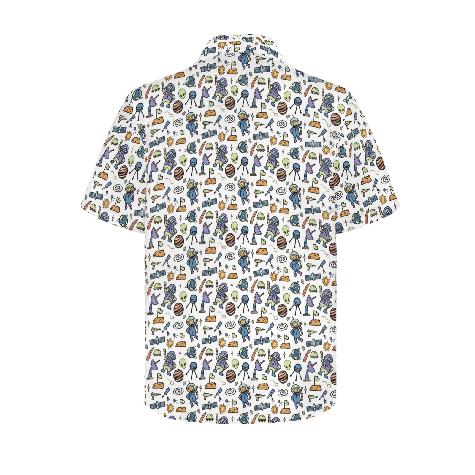 All About Space - Men's Short Sleeve Hawaiian Shirt Men's Hawaiian Shirt (New) Printed Offshore Space