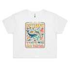 We Are All Different Ocean Animals Women's AS Colour Crop Tee