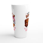 You're The Brownie To My Ice Cream, Valentine - White Latte 17oz Ceramic Mug Latte Mug Food Globally Fulfilled Love