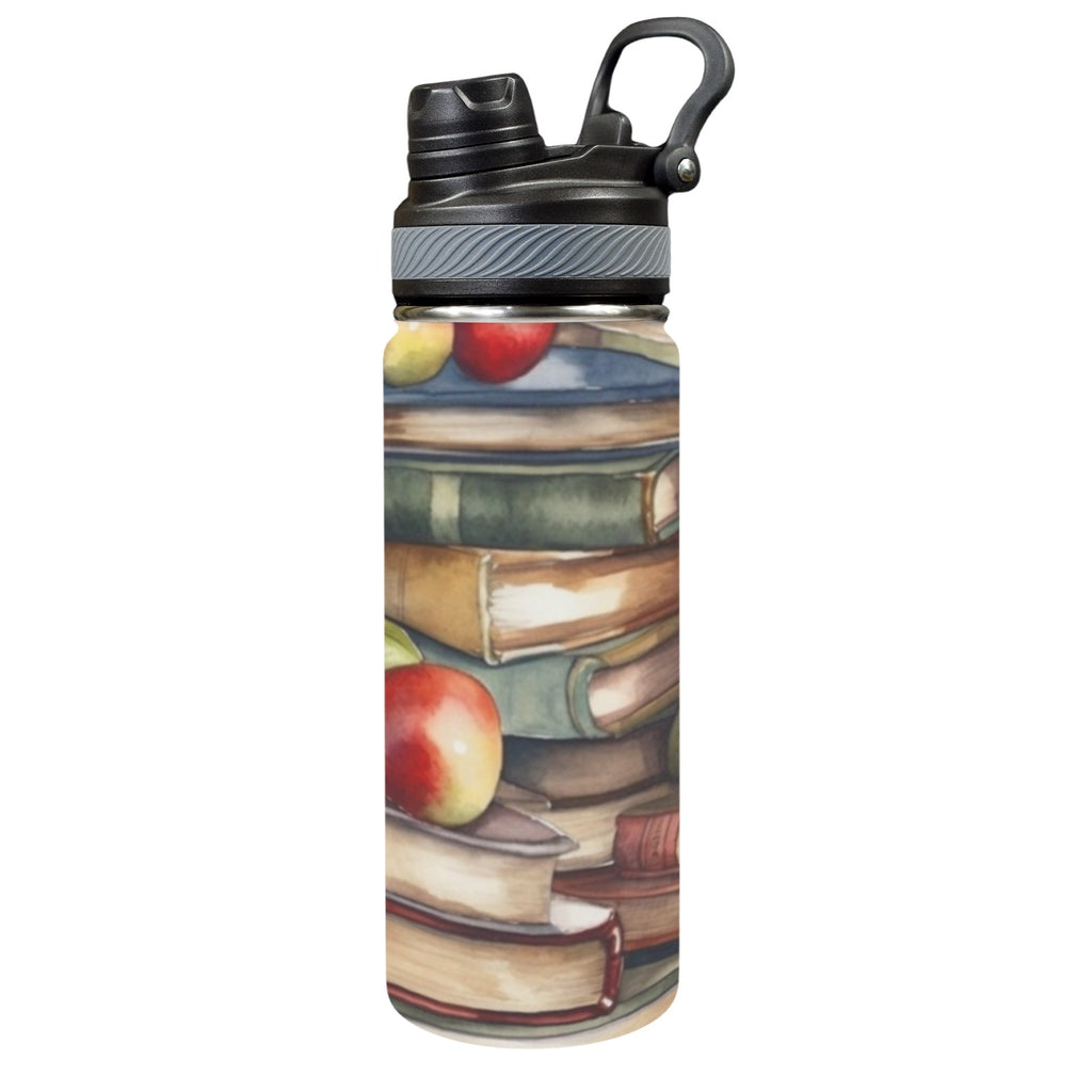 Watercolour Books - Insulated Water Bottle with Dual-Use Lid (18oz) One Size Insulated Water Bottle with Dual-Use Lid (18oz) Printed Offshore Reading
