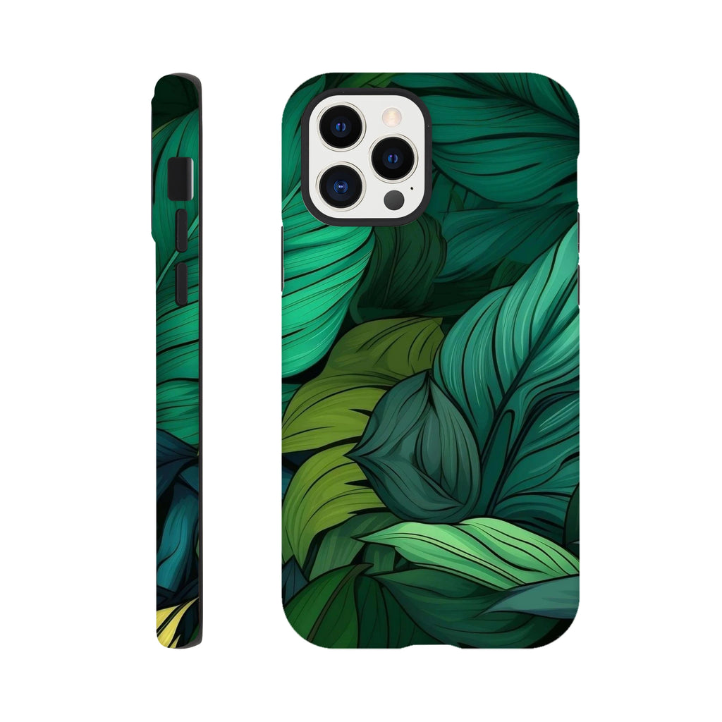 Tropical Leaves - Apple iPhone Tough case iPhone 12 Pro iPhone Tough Case Globally Fulfilled Plants