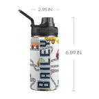 Personalised - On The Road - Kids Stainless Steel Water Bottle