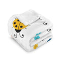 Ladybugs Double-Layer Fleece Blanket 51"x59" One Size Double-Layer Throw Blanket Printed Offshore