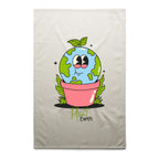 Plant Earth - AS Colour Tea Towel Cream One Size Tea Towel Environment Printed In Australia
