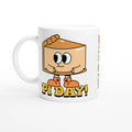 Personalised Pi Day White 11oz Ceramic Mug with Colour Inside Ceramic White Personalised 11oz Mug customise Globally Fulfilled Maths personalise Science