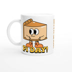 Personalised - Pi Day - White 11oz Ceramic Mug with Colour Inside Ceramic White Personalised 11oz Mug customise Globally Fulfilled Maths personalise Science