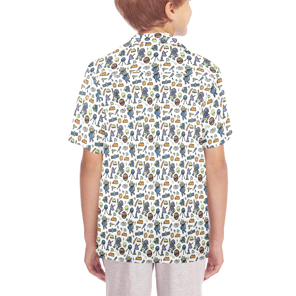 All About Space Senior Kids Hawaiian Shirt
