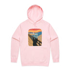 Alien Scream - Mens Hoodie Pink Mens Hoodie Printed In Australia Sci Fi