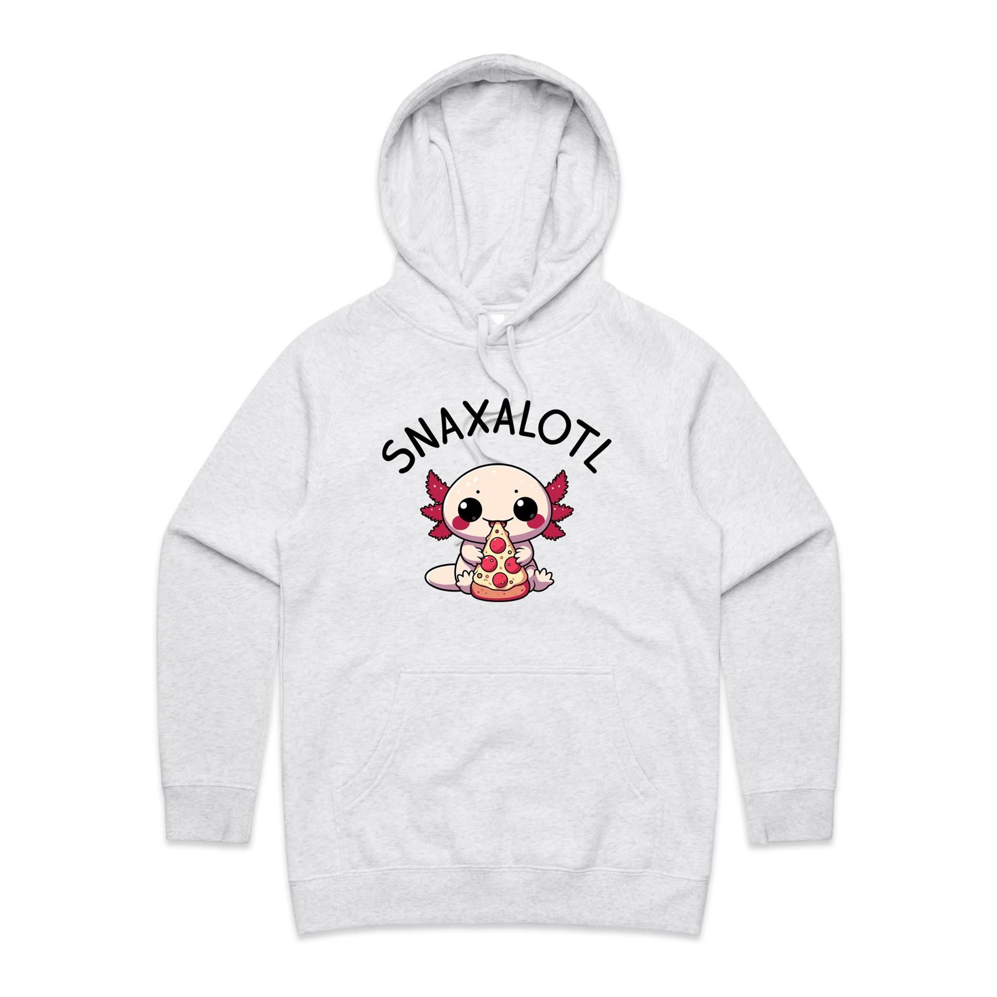 Snaxalotl, Axolotl Pizza - Womens Hoodie