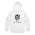 All We Need Is Love And A Little Space - Mens Hoodie White Mens Hoodie Love Printed In Australia Space
