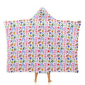 Rainbows And Butterflies Kids Hooded Blanket 100cm x 130cm white 40"×50" Kids Hooded Blanket Printed Offshore