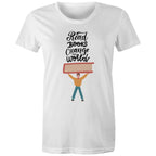 Read Books Change The World - Womens T-shirt White Womens T-shirt Printed In Australia Reading