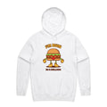 I'm Bun In A Million, Hamburger Men's AS Colour Hoodie White Mens Hoodie Food Printed In Australia
