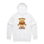 I'm Bun In A Million, Hamburger - Mens Hoodie White Mens Hoodie Food Printed In Australia