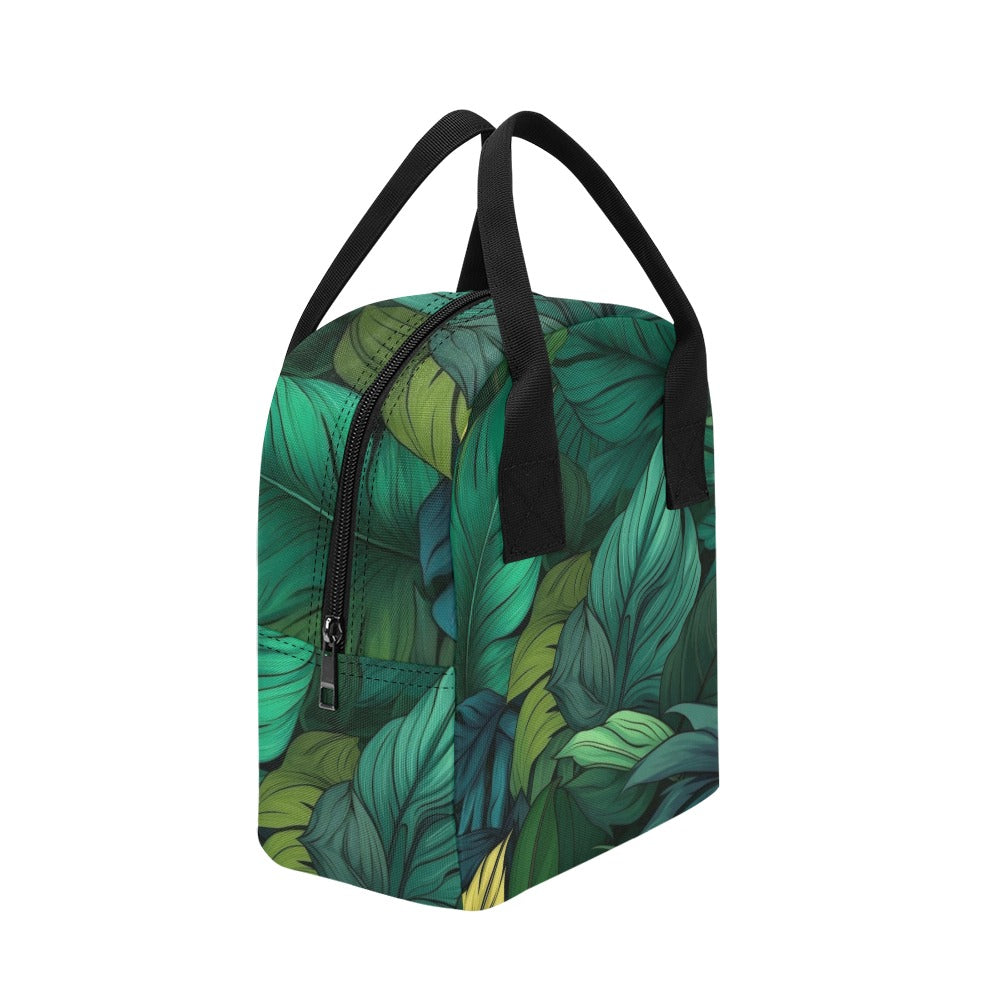 Tropical Leaves - Zipper Lunch Bag Zipper Lunch Bag Printed Offshore