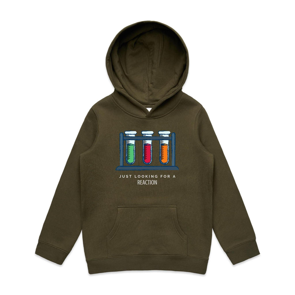 Test Tubes, Just Looking For A Reaction - Kids Hoodie Army Kids Hoodie Printed In Australia