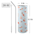 Summer Swim - 20oz Tall Skinny Tumbler with Lid and Straw