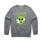Aliens Don't Believe In You Either AS Colour Stencil Crew Sweatshirt