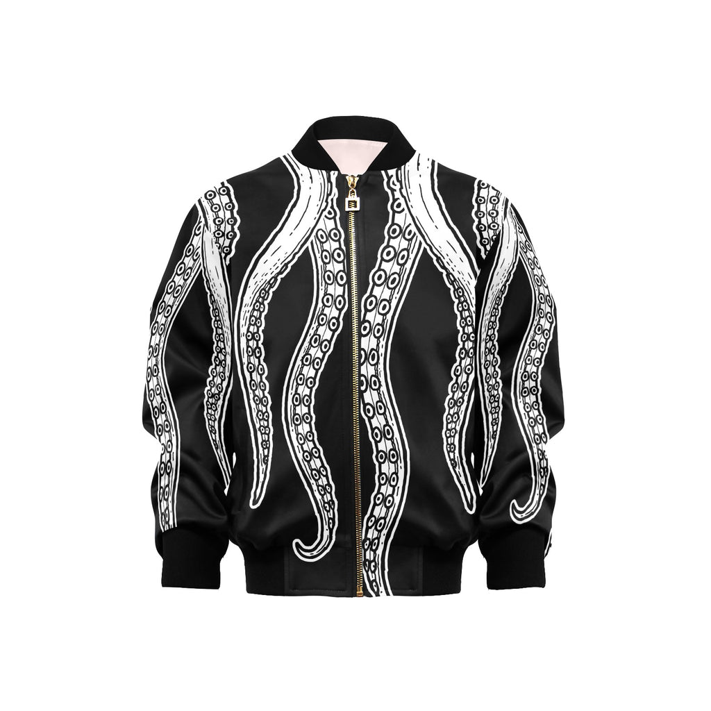 Octopus Tentacles Kids Bomber Jacket XL Kids Bomber Jacket animal Ocean Printed Offshore