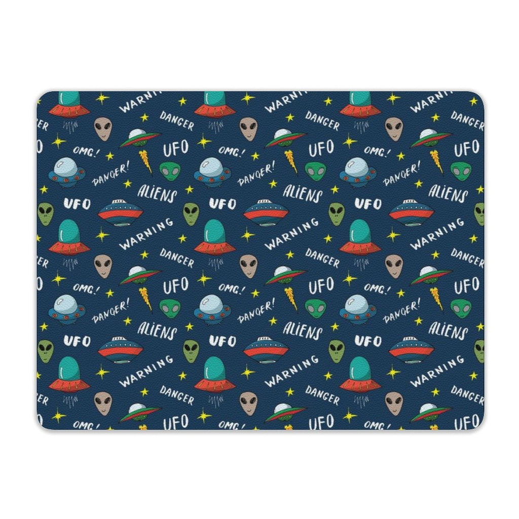 UFO's And Aliens Leather Mouse Pad Leather Mouse Pad Printed Offshore Sci Fi