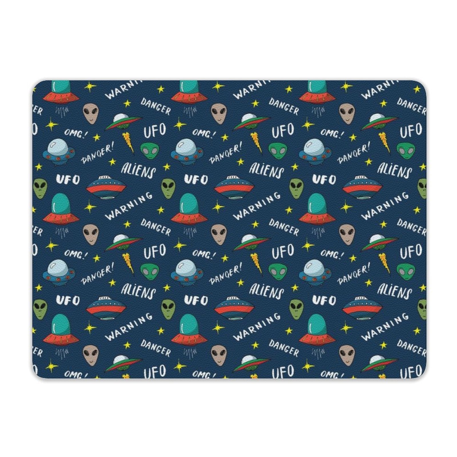 UFO's And Aliens Leather Mouse Pad Leather Mouse Pad Printed Offshore Sci Fi
