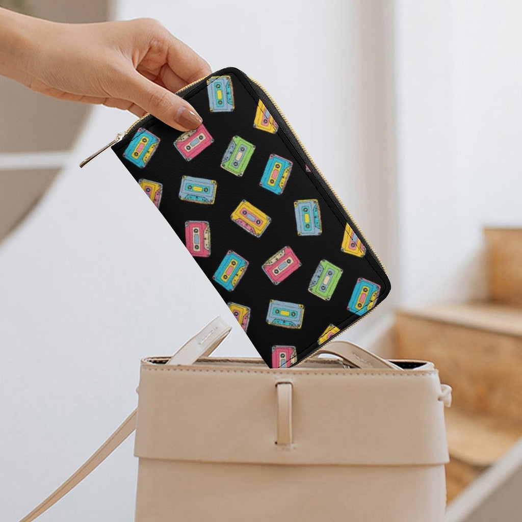 Colourful Cassette Tapes - PU Leather Wallet