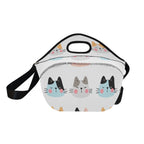 Cat Faces - Neoprene Lunch Bag Neoprene Lunch Bag Printed Offshore
