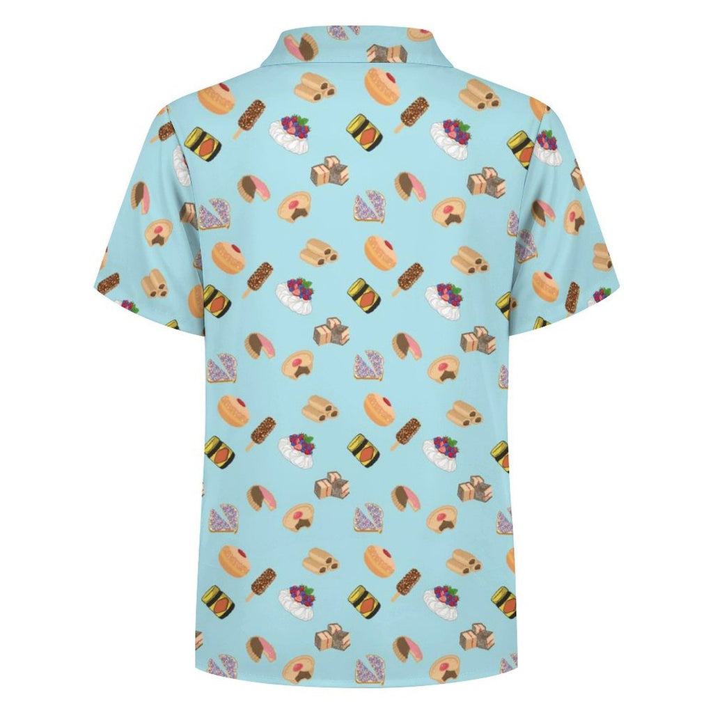 Classic Australian Food Icons Kids Cotton Short Sleeve Shirt