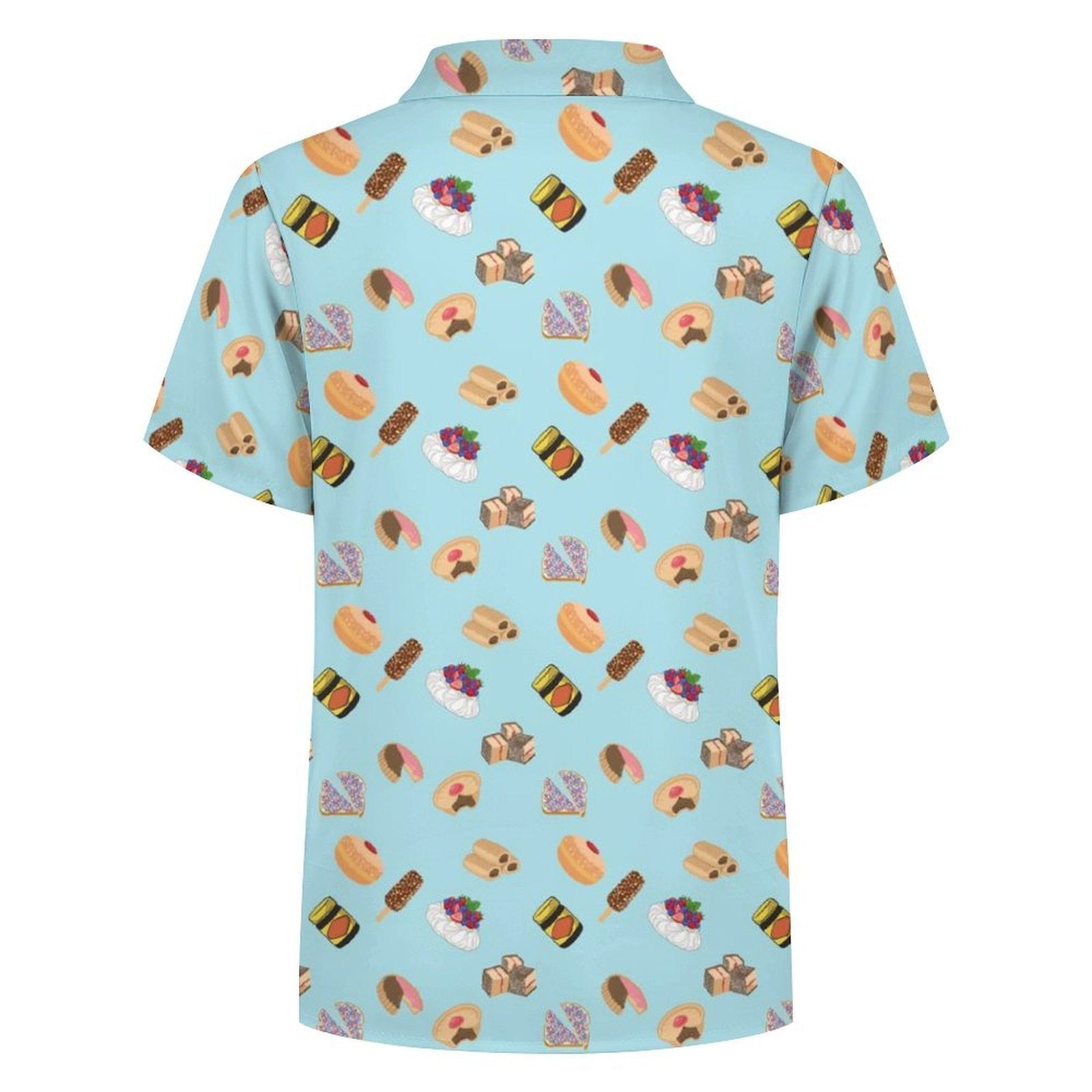 Classic Australian Food Icons Kids Cotton Short Sleeve Shirt