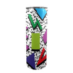 Graphic 80's - 20oz Tall Skinny Tumbler with Lid and Straw