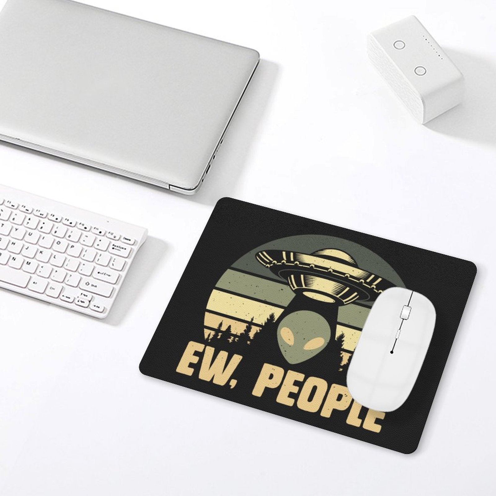 Alien, Ew People - Leather Mouse Pad Leather Mouse Pad Printed Offshore Sci Fi