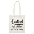 Emotional Baggage Parcel Canvas Tote Bag