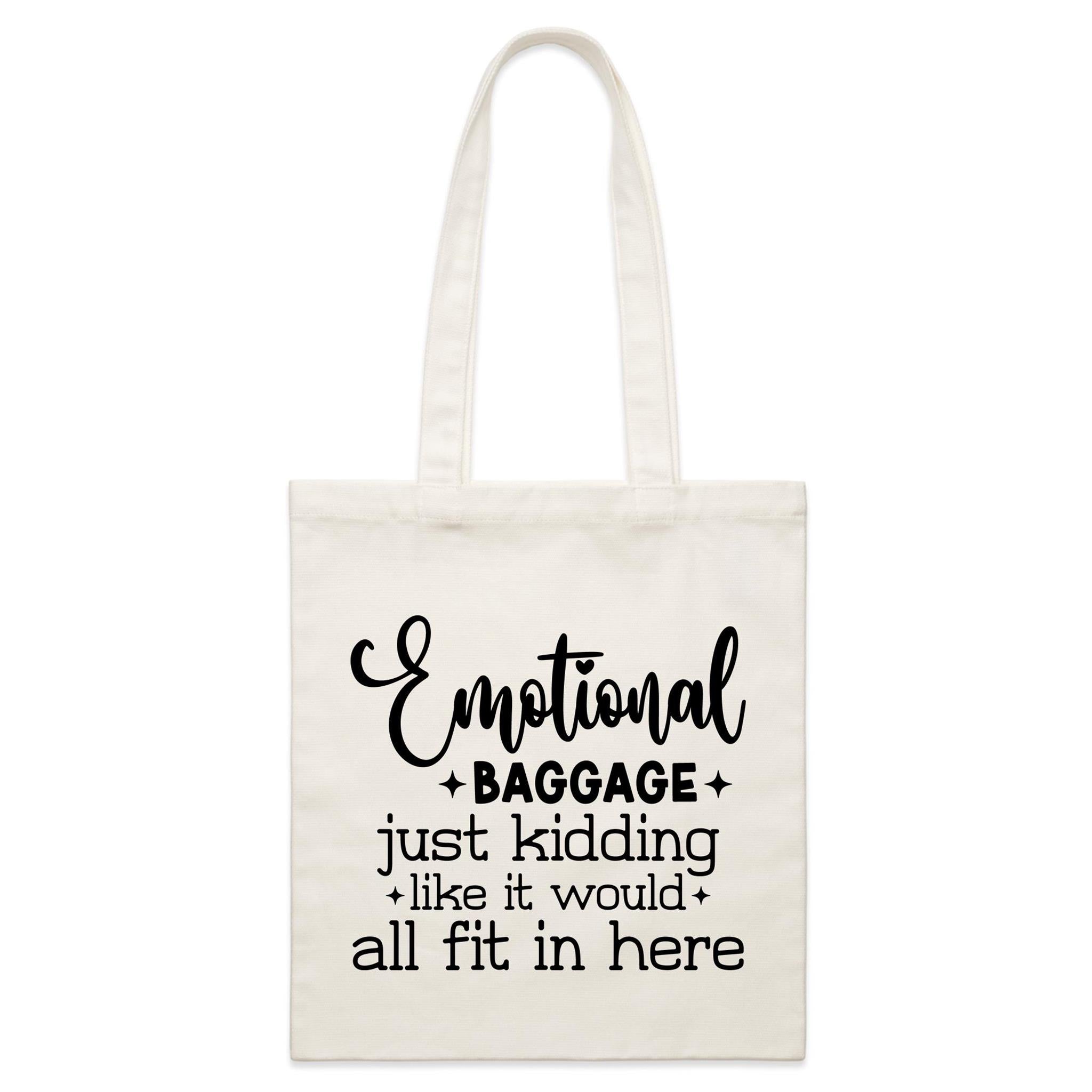 Emotional Baggage Parcel Canvas Tote Bag