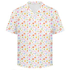 Abstract Colourful Shapes Men's Crinkle Hawaiian Shirt