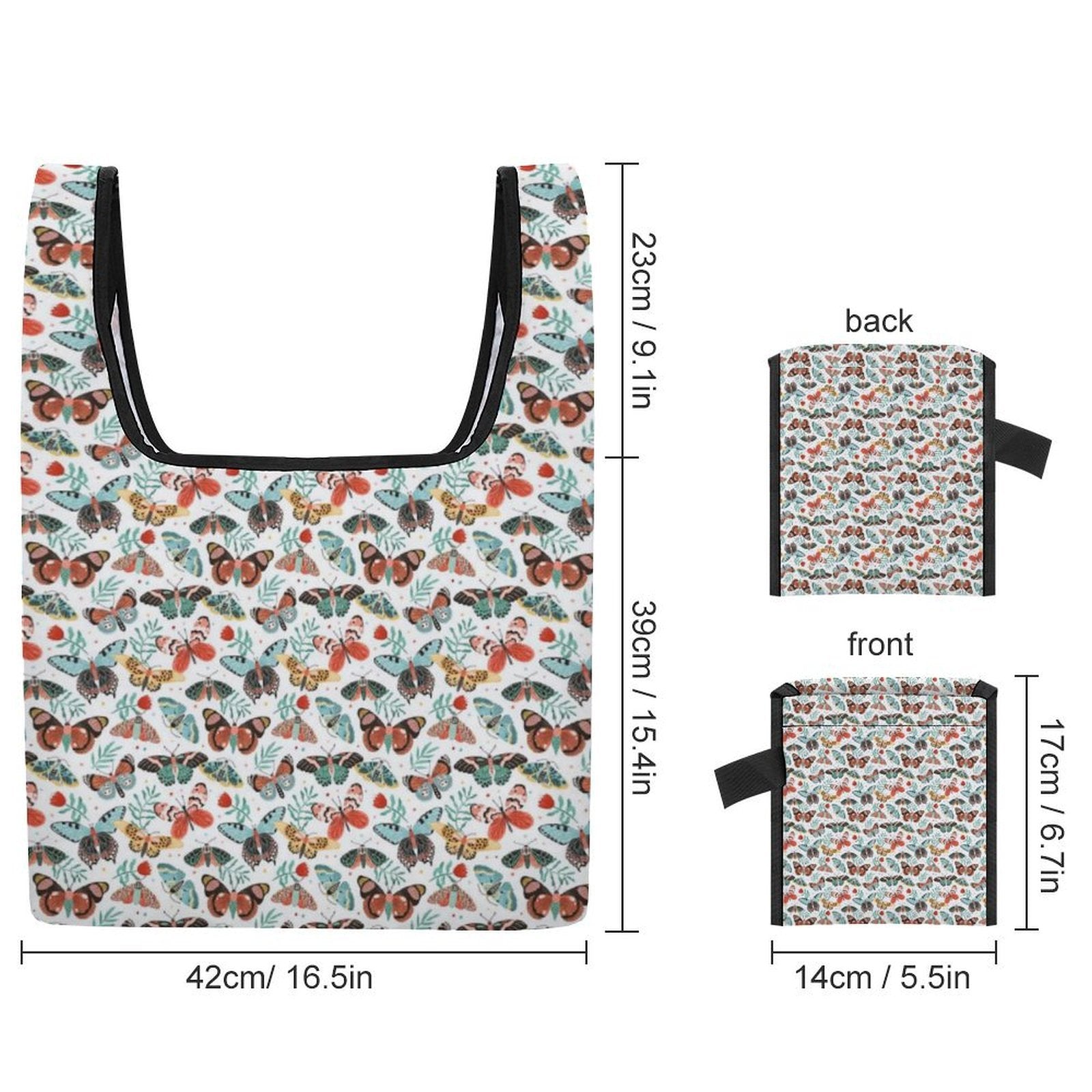 Pretty Moths And Butterflies Foldable Shopping Bag